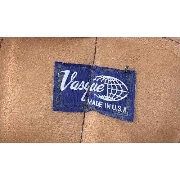 Vintage Vasque Mens Brown Leather Mountaineering Boots Hike Climb US Size 5 - Picture 10 of 12